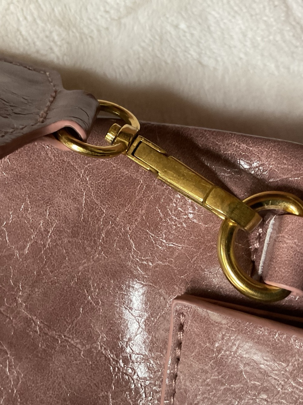 Anthropologie dusky pink crossbody bag, New - Picture 8 of 8